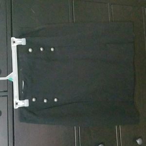 Talbots ponte knit black skirt